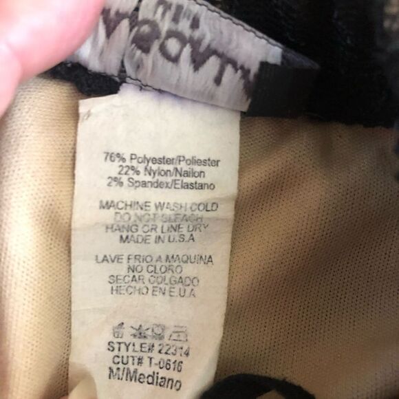 Vintage La Scala Black Lace Body Sheath Dress With Sheer Chiffon Overlay size M - Picture 8 of 13